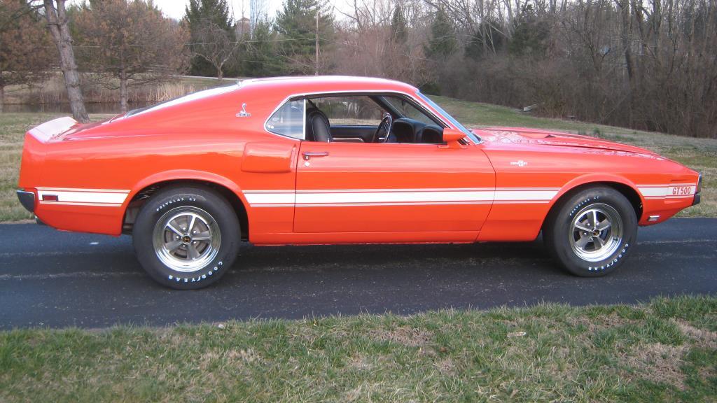 1969 Ford Shelby GT500 4 speed Orange 3056 SOLD BenzaMotors